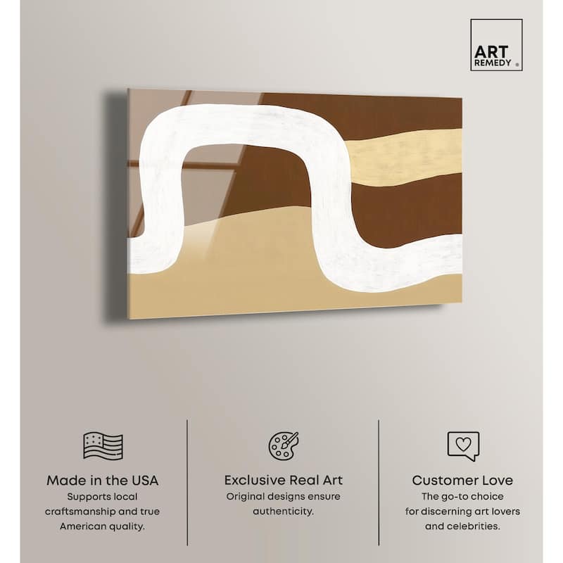 Minimal Wavy II Acrylic by Art Remedy, Ready to Hang