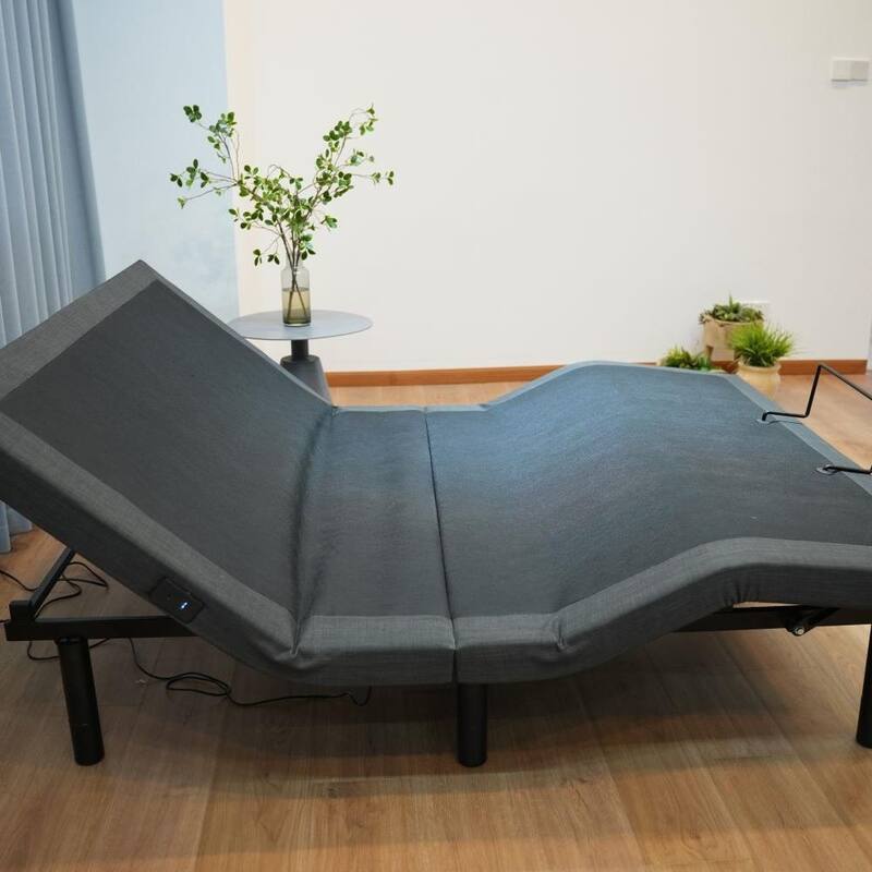 Adjustable Bed Frame for Storage Beds, Zero G, USB Charging Station, Wireless Remote Head and Foot Incline - Queen