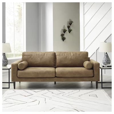 Signature Design by Ashley Telora Caramel Sofa - 85"W x 35"D x 35"H