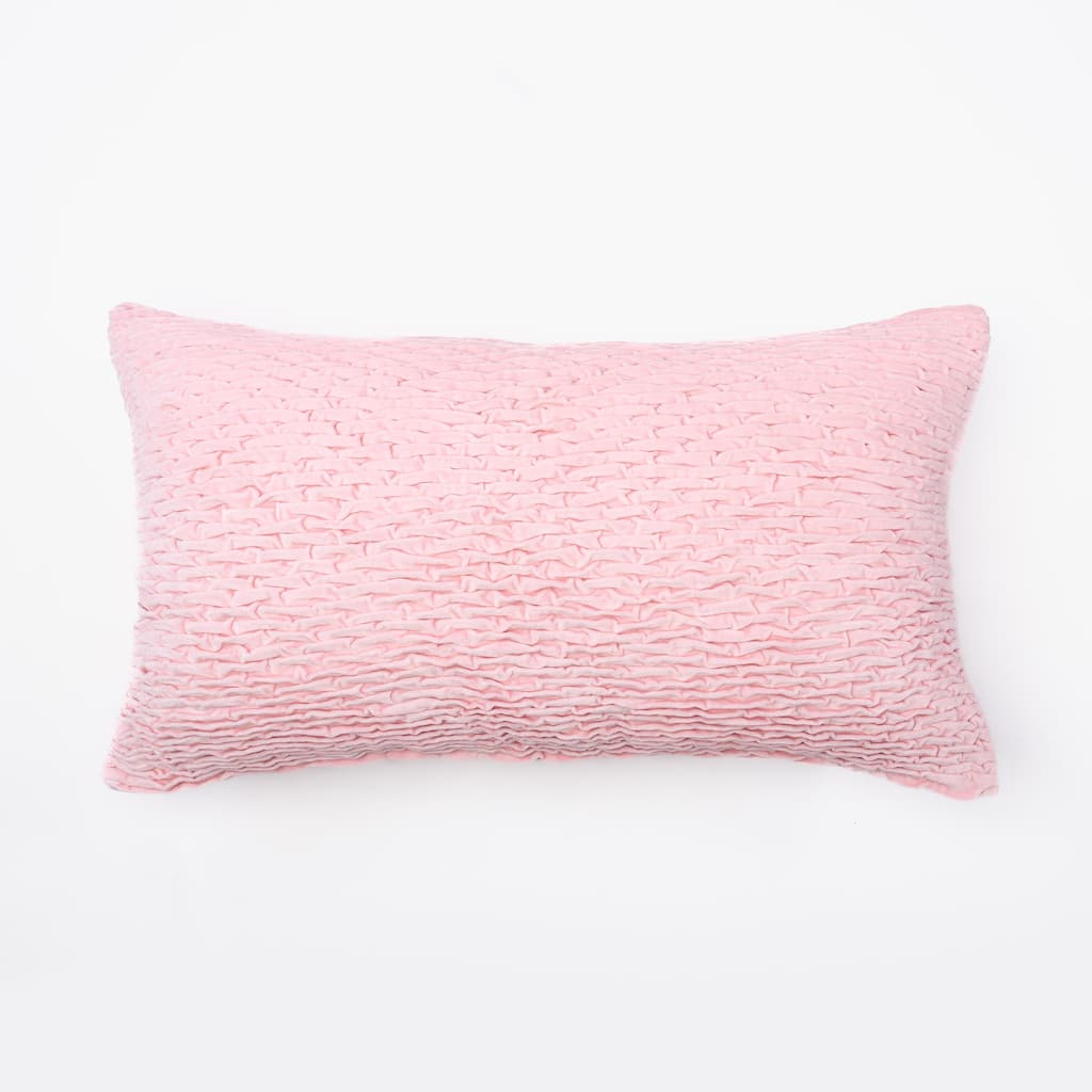 Tressie Hot Pink Cotton Large Bolster Pillow