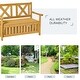 preview thumbnail 15 of 18, Cream White Rustic Solid Fir Wood Storage Boxes with Bench and 4 Wooden Legs for Porch Deck Garden and Balcony