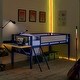preview thumbnail 20 of 28, Kids and Baby Twin Size Metal Loft Bed with Desk,LED Lights,Storage Shelves