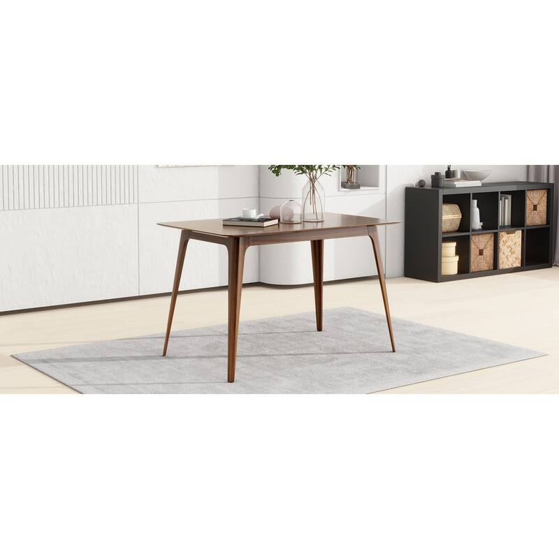 Roomfitters 47" Rectangular Dining Table with Solid Rubberwood Legs and Scratch-Resistant Top
