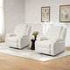 preview thumbnail 33 of 39, 2 Set Classic and Traditional Manual Recliner Chair