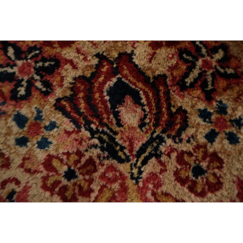 Hand Knotted Oriental 100% Wool Carpet Traditional Floral Red Mahal Area Rug - 13' 10'' X 10' 4''