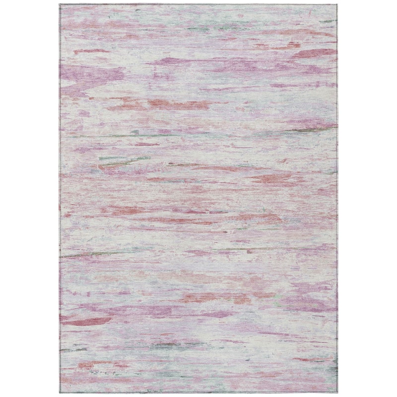 HomeRoots Abstract Transitional Rectangle Outdoor Rug