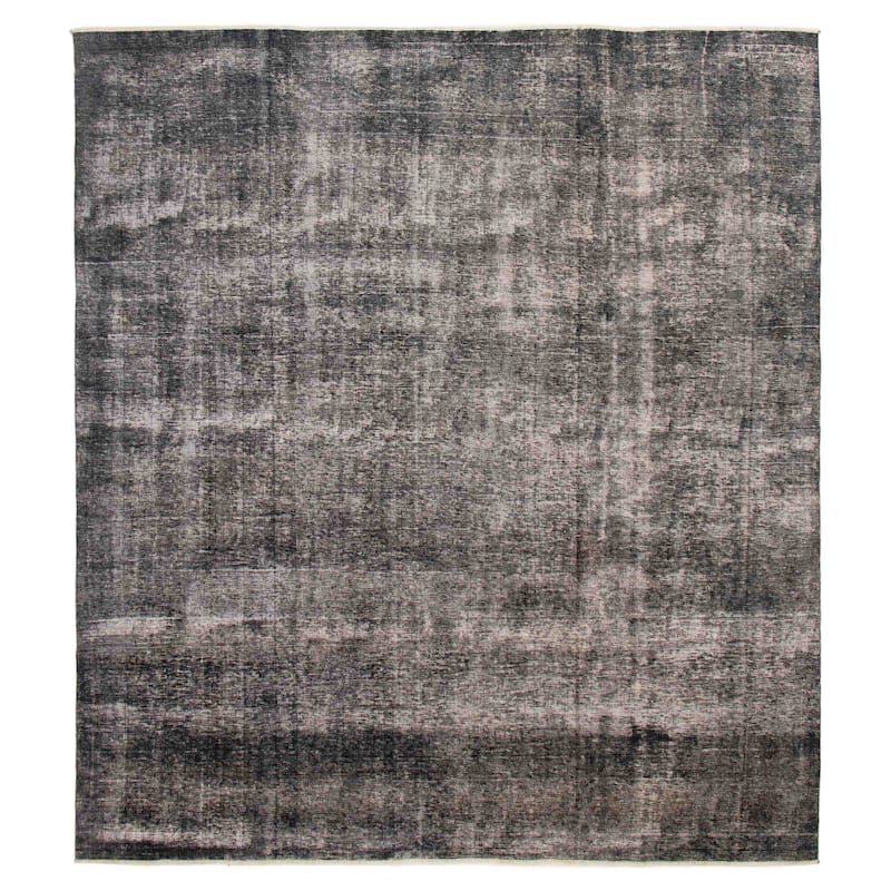ECARPETGALLERY Hand-knotted Color Transition Dark Grey Wool Rug - 9'8 x 10'10 - Dark Grey - 9'8 x 10'10