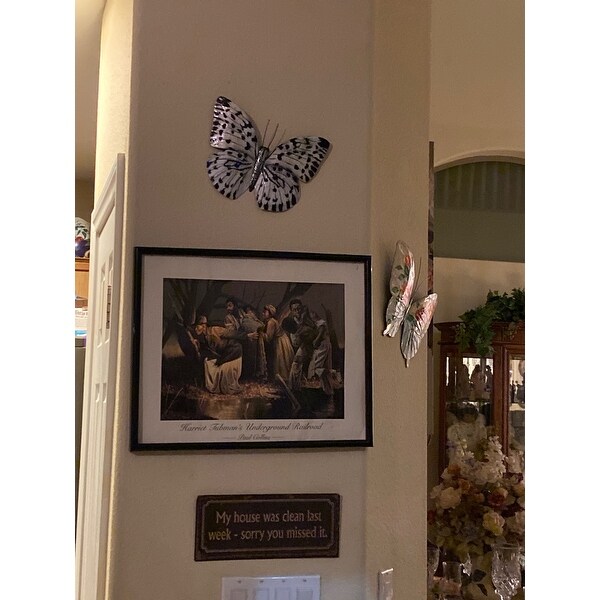 Shop Black And White Butterfly Wall Decor Overstock 16342173