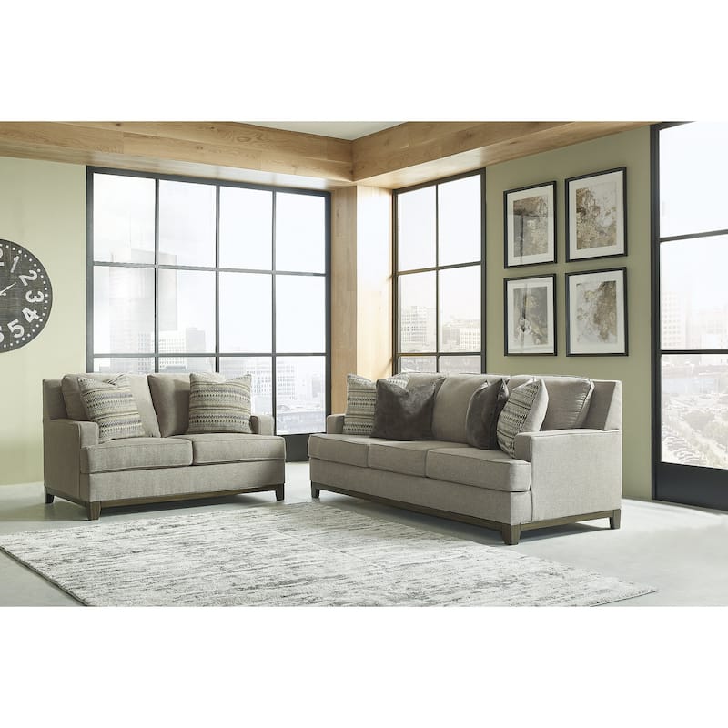 Signature Design by Ashley Kaywood Gray 2-Piece Upholstery Package - 89"W x 40"D x 38"H