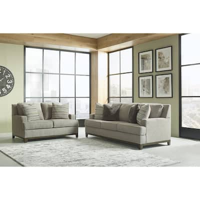Signature Design by Ashley Kaywood Gray 2-Piece Upholstery Package - 89"W x 40"D x 38"H