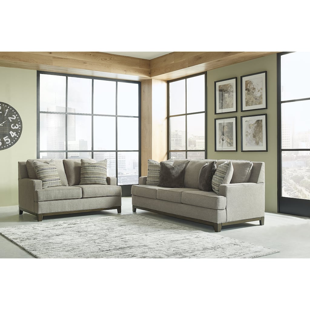 Signature Design by Ashley Kaywood Gray 2-Piece Upholstery Package - 89"W x 40"D x 38"H