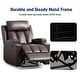 preview thumbnail 7 of 31, Manual Recliner Massage and Heating Chair Sofa with 2 Cup Holders Breathable Fabric