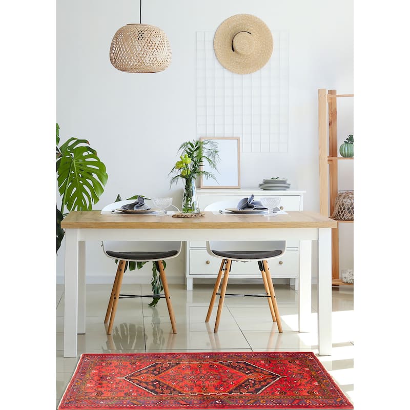 ECARPETGALLERY Hand-knotted Anadol Red Wool Rug - 4'7 x 6'11