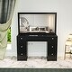 preview thumbnail 10 of 27, Boahaus Venus Modern Vanity, Glass Top, 07 Drawers - N/A
