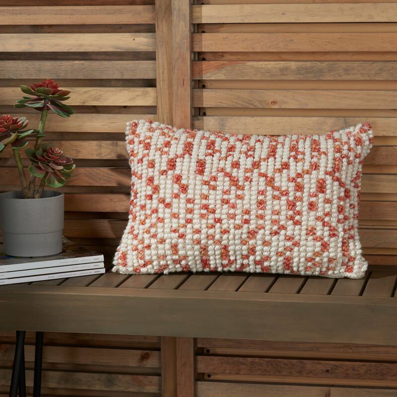 Mina Victory Outdoor Pillows Textured Throw Pillow
