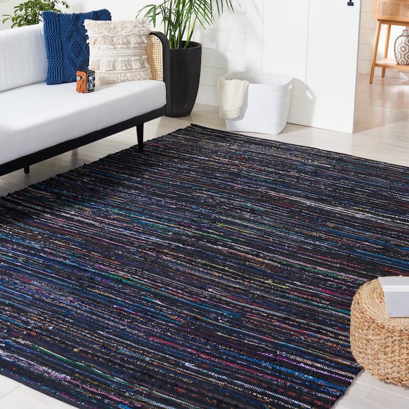 SAFAVIEH Handmade Rag Rug Abagail Casual Stripe Cotton Rug