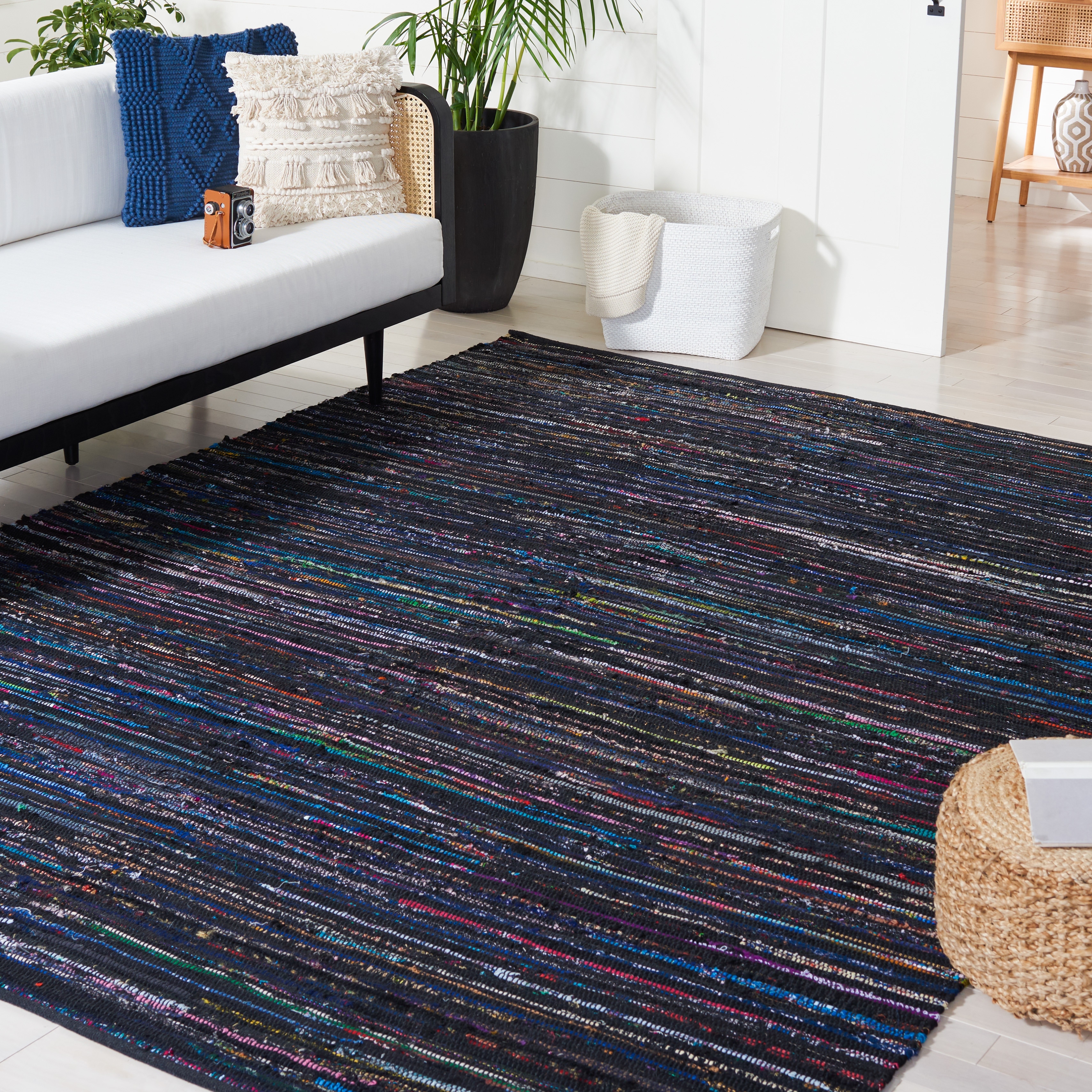 SAFAVIEH Handmade Rag Rug Abagail Casual Stripe Cotton Rug