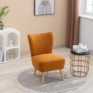 22.50''W Modern Boucle Upholstered Armless Accent Chair,Cozy