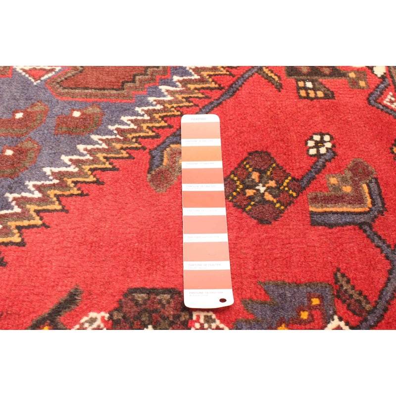 ECARPETGALLERY Hand-knotted Andelz Red Wool Rug - 4'1 x 6'4