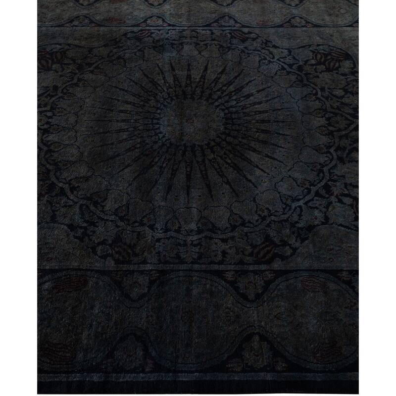 Overdyed One-of-a-Kind Hand-Knotted Area Rug - Black - 4' 5" x 7' 2"