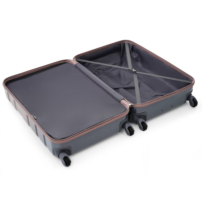 New Model ABS Hardshell 3 Piece Luggage Sets, Lightweight Durable Suitcase with Spinner Wheels and TSA Lock, for Travel