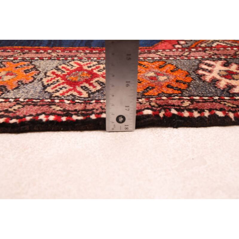 ECARPETGALLERY Hand-knotted Anadol Dark Navy, Red Wool Rug - 4'3 x 6'6