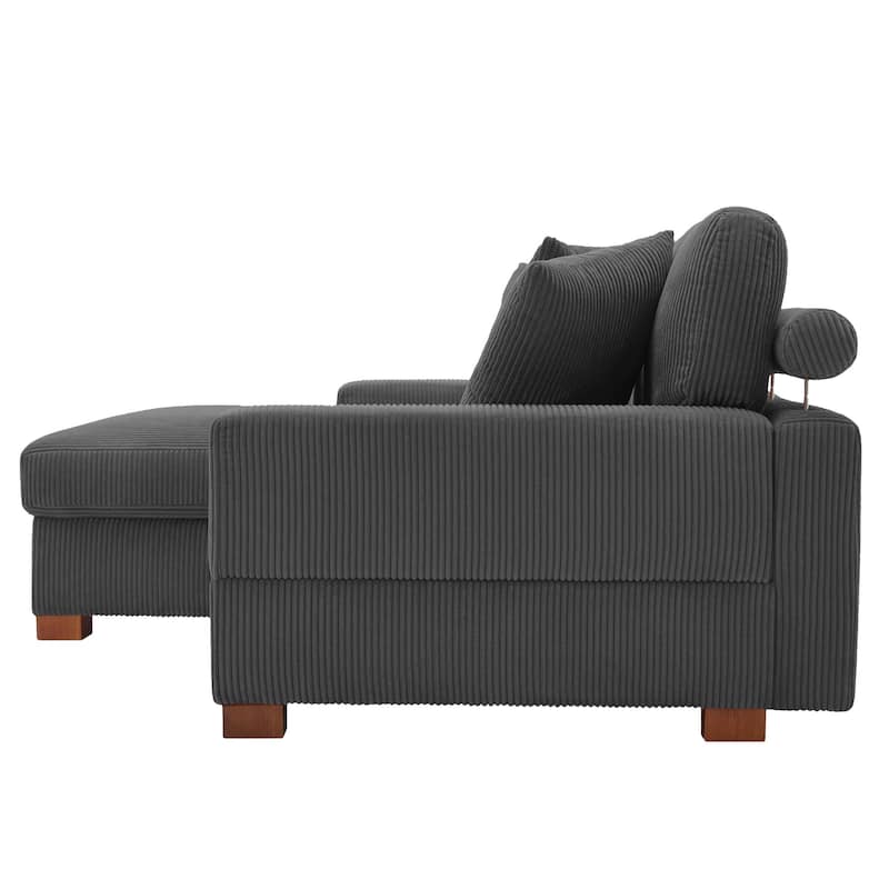 Modern Oversized Modular Sectional Sofa Set With Pillows