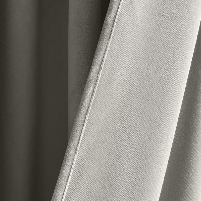 Lush Decor Prima Velvet Solid Light Filtering Back Tab Rod Pocket Window Curtain Panels Set