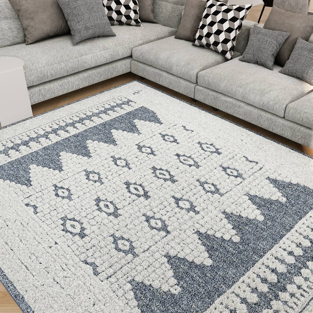 Monique Moroccan Diamond Indoor Area Rug