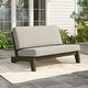 preview thumbnail 3 of 72, Patio Teak Wood Outdoor Loveseat with Cushion Natural Wood - Camel