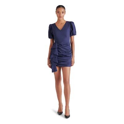 Steve Madden Pisa Ruffle V-Neck Mini Dress