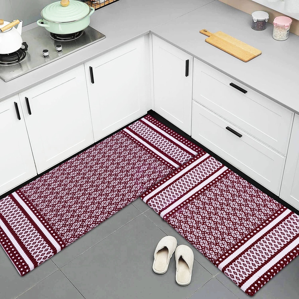 Anti Fatigue Mats for Kitchen Floor, TEMASH Kitchen Rugs and Mats Non –  Modern Rugs and Decor