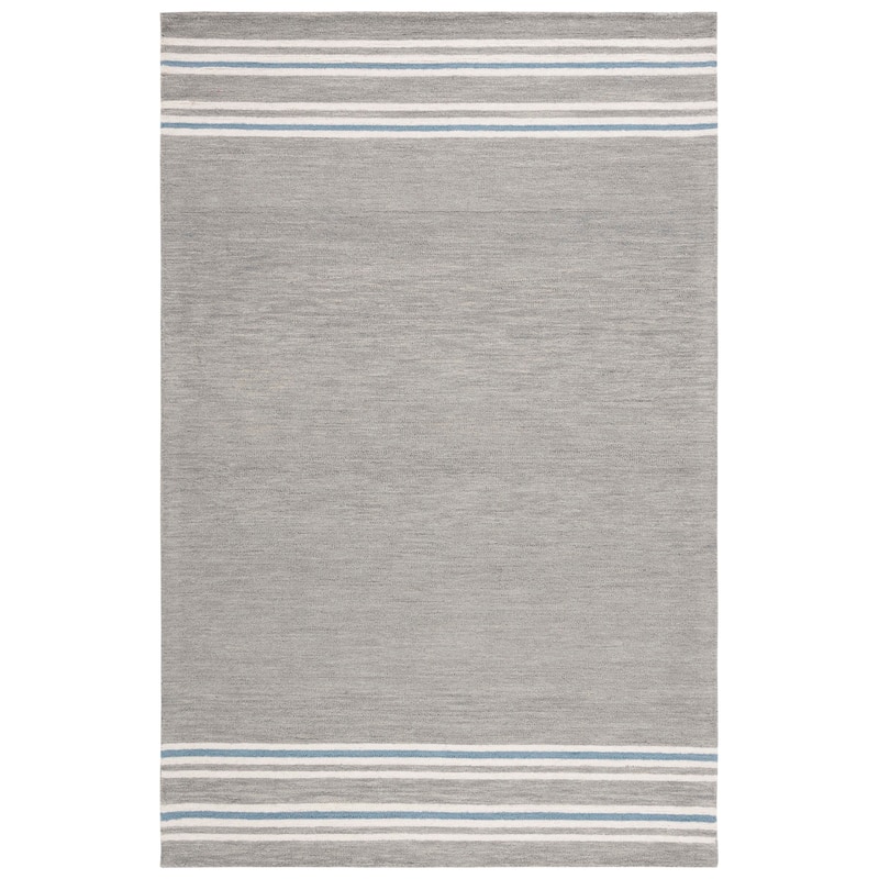 SAFAVIEH Handmade Lauren Ralph Lauren Kaltrina Wool Rug - 6' x 9' - Grey/Blue