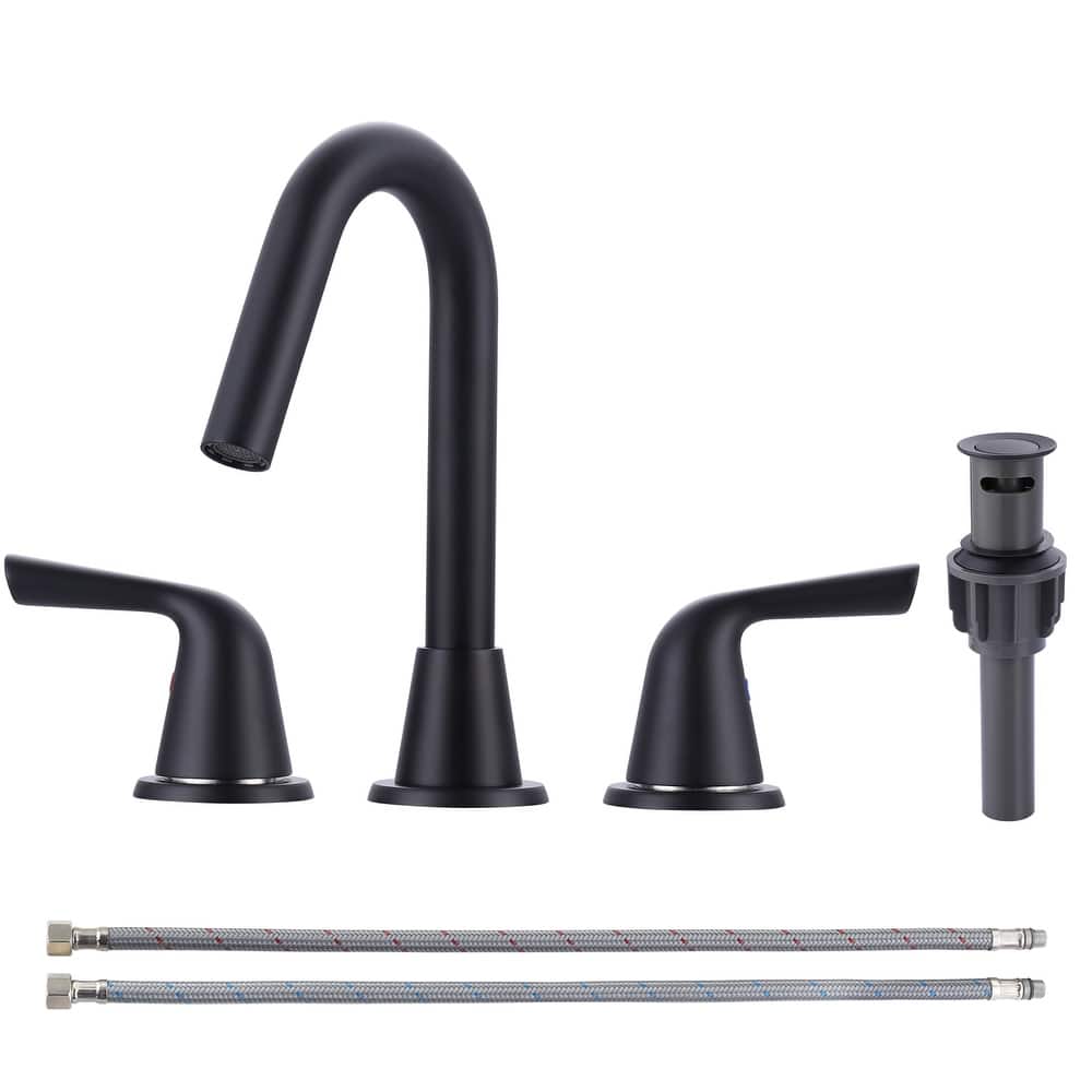 WOWOW 8 in. Widespread Double Handle Bathroom Faucet