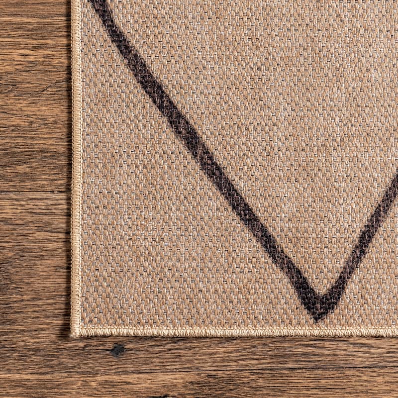 Nuloom Billy SpinClean Diamond Easy-Jute Machine Washable Area Rug