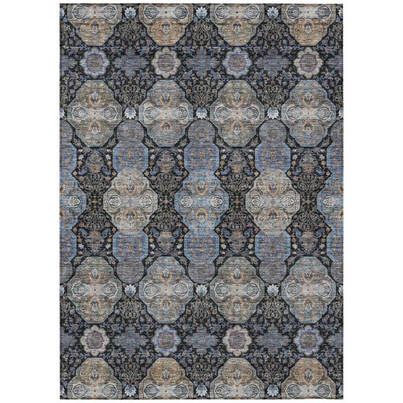 Machine Washable Indoor/ Outdoor Traditional Tracey Chantille Rug