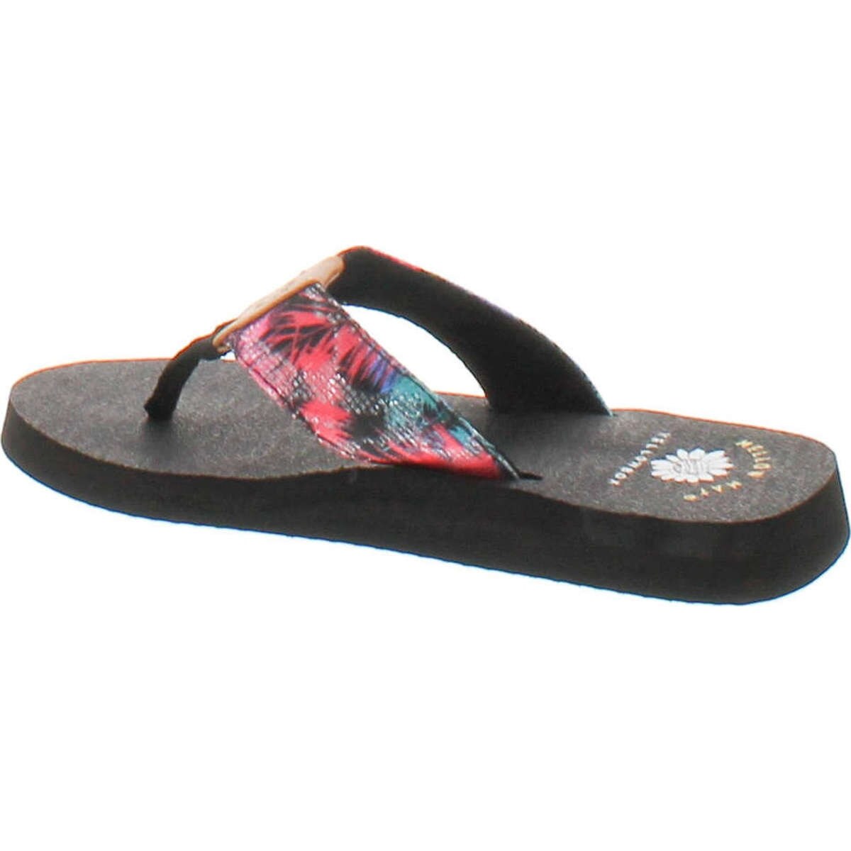 yellow box pineapple flip flops