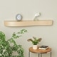 preview thumbnail 9 of 22, Black, Brown or Light Brown Wood Handmade Room Wall Shelf Light Brown