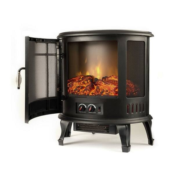 Shop Moda Flame 22 Heater Vent Free Curved Electric Fireplace