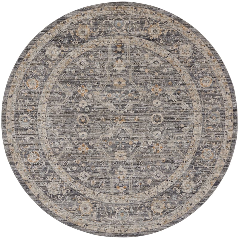 Nourison Nyle Indoor only Grey Persian Area Rug