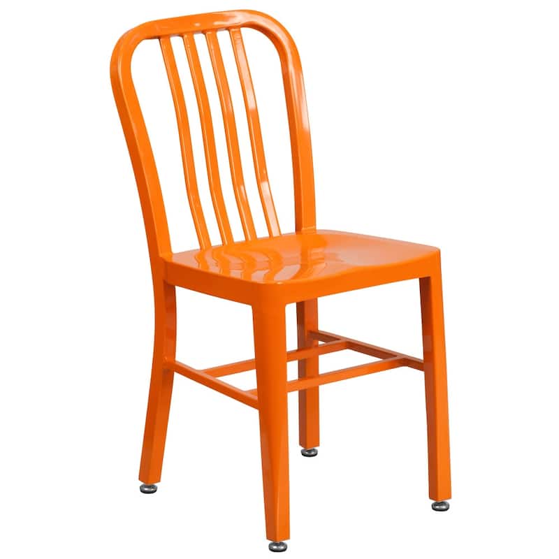 Metal Indoor-Outdoor Chair - 15.5"W x 20"D x 33.25"H