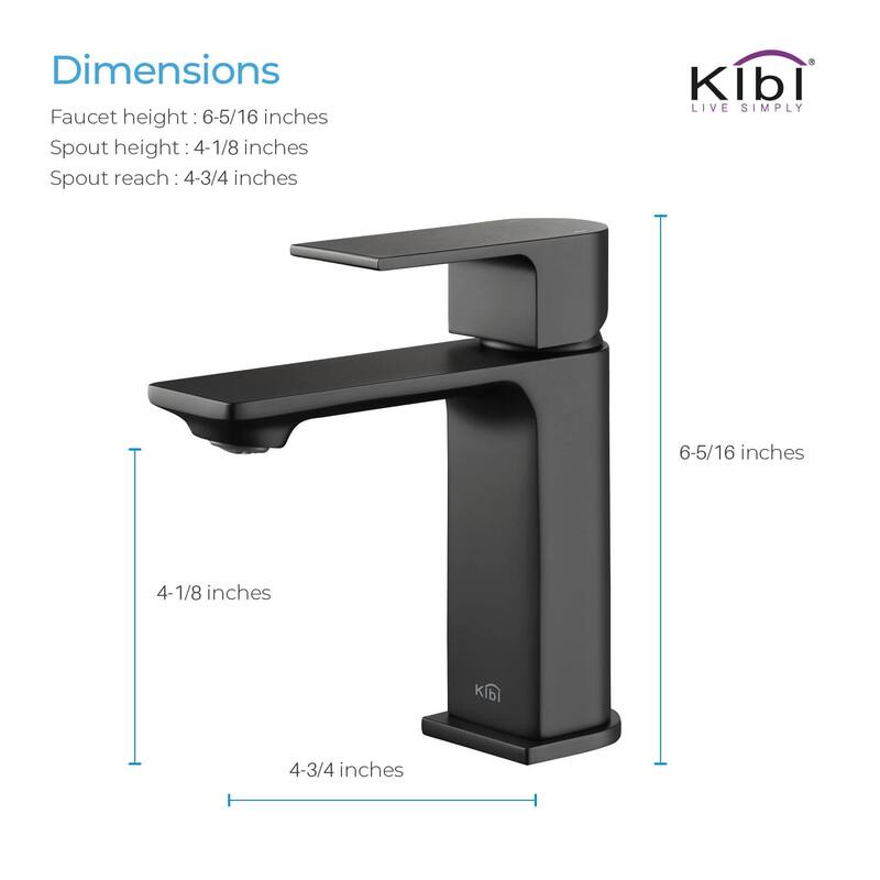 Lead-free Solid Brass Single Handle Bathroom Vanity Faucet with Hose