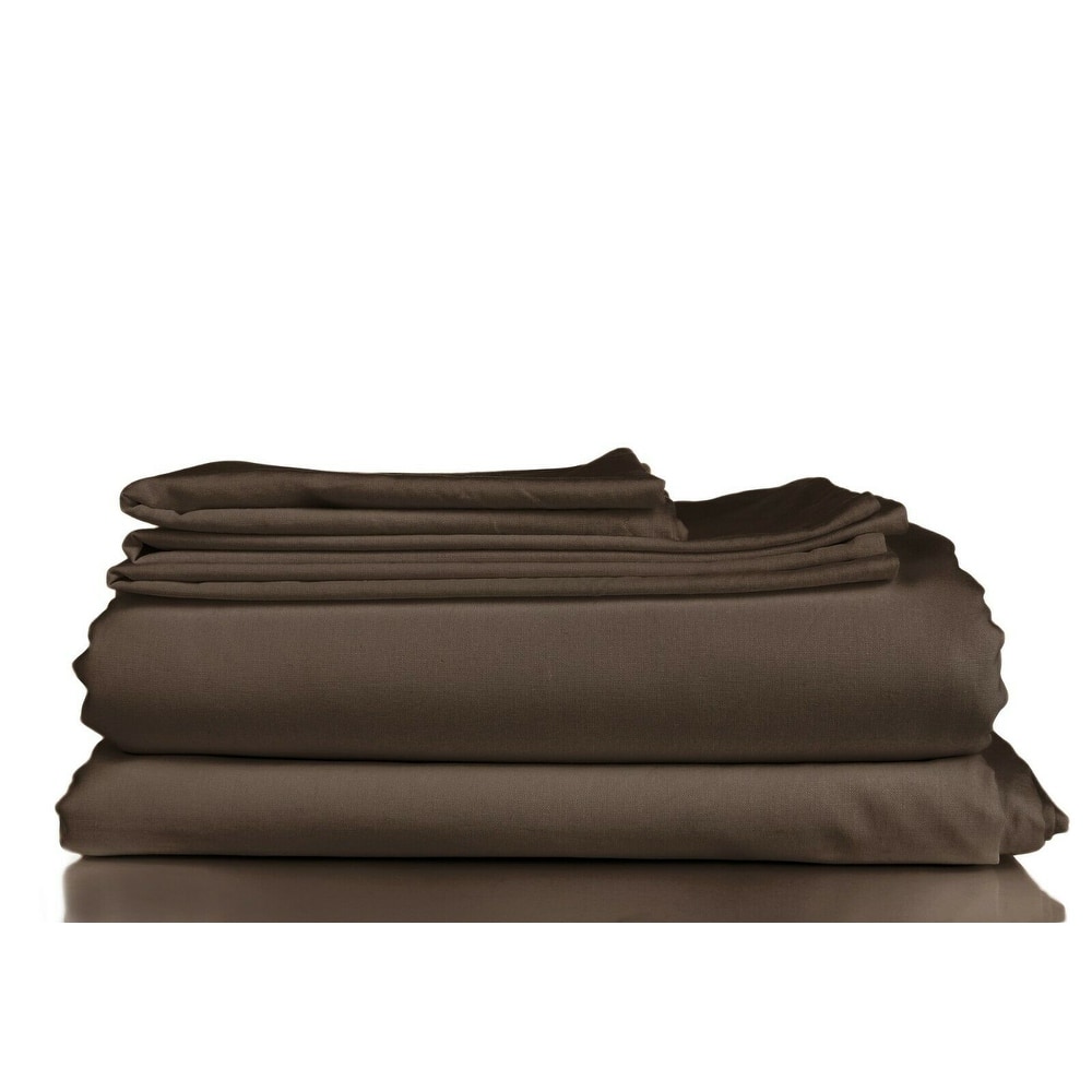 1800TC Soft Microfiber 4-piece Deep-pocket Bed Sheet Set