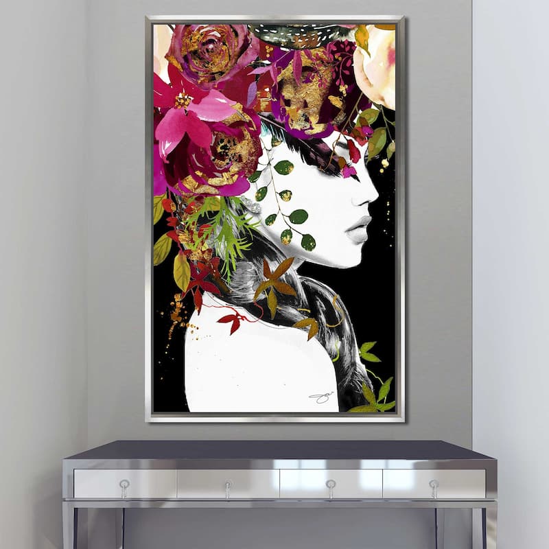 "Flower Model" by Jodi Print on Floating Canvas