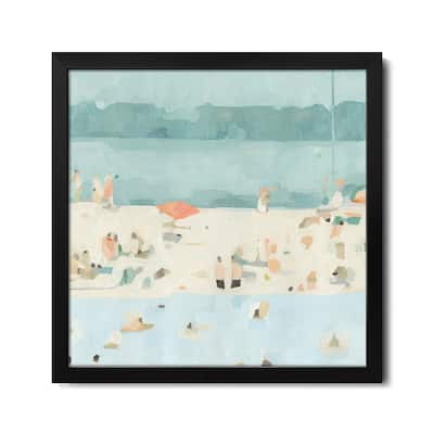 Sea Glass Sandbar II Premium Framed Poster by Emma Scarvey
