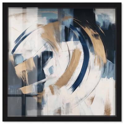 Golden Vortex I Shadowbox by Art Remedy