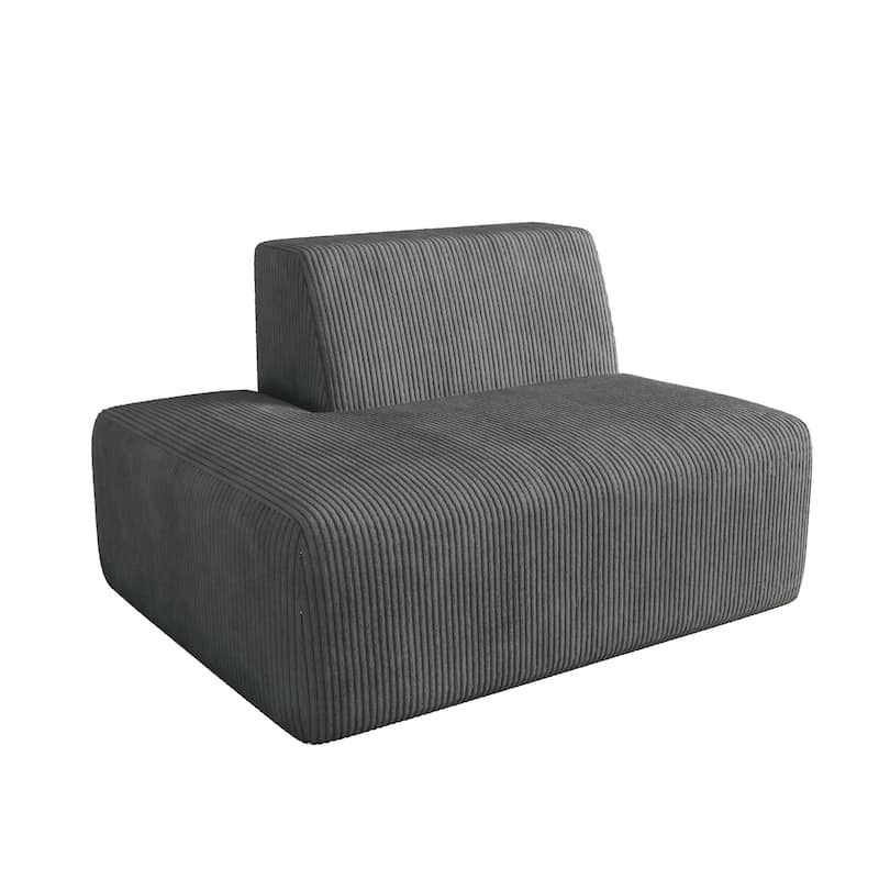 Modern Chaise Lounge Indoor Corduroy Sofa