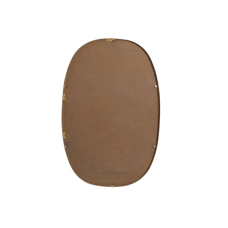 Indigo Home Metal Frame Oval Mirror 20x30 Inch