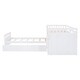 preview thumbnail 35 of 40, Space-Saving Design Twin Size Low Height Loft Bed and Platform Bed Sets, Kids Storage Bed Frame with 7 Drawers and Guardrails
