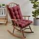 Sweet Home Collection Rocking Chair Cushion Set - Wine